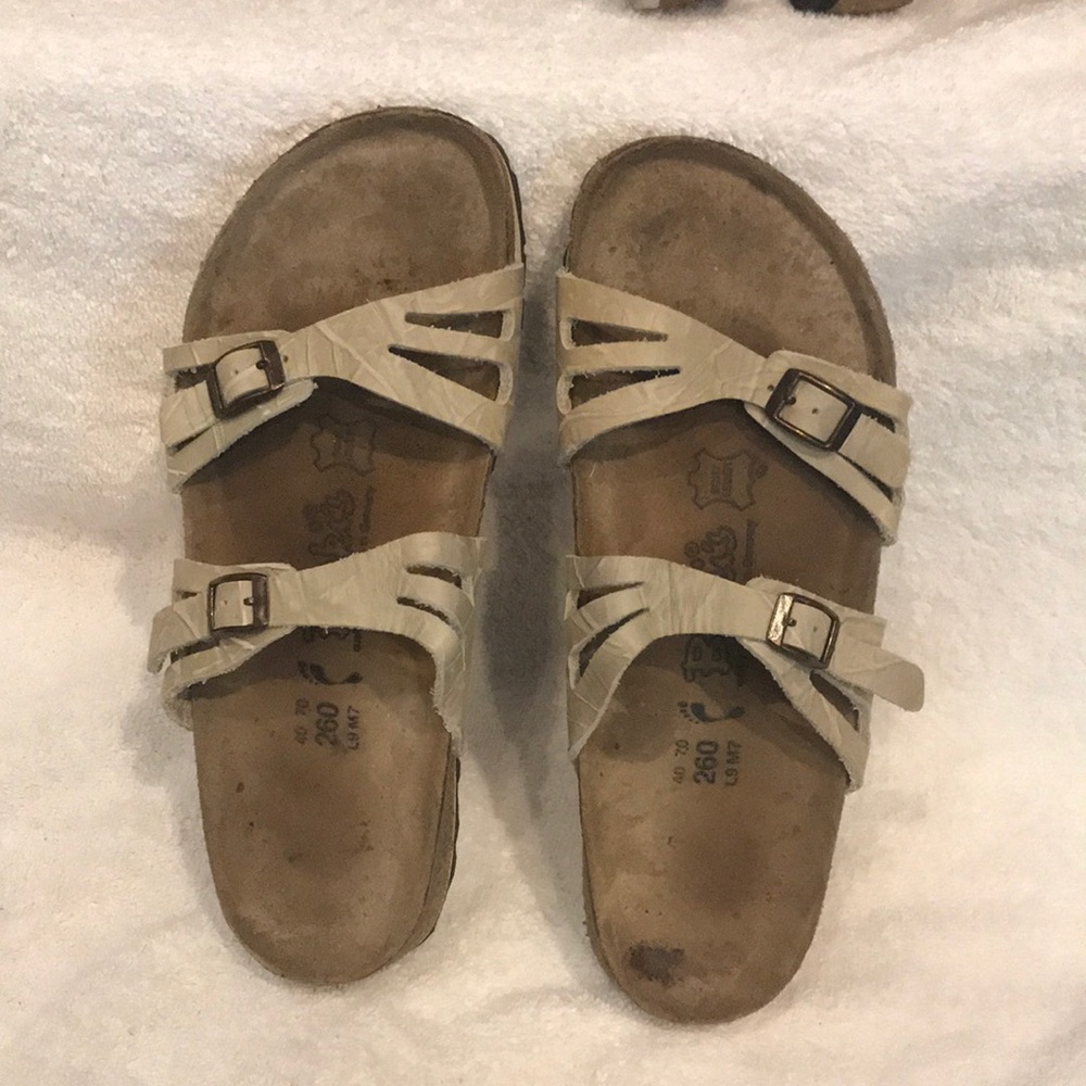 Birkenstock Birkie’s size 40 tan leather